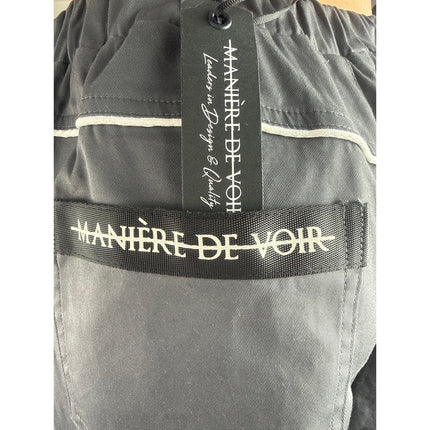 NEW Maniere De Voir Color Block Detachable Loose Straight Cargo Trousers Pants 6