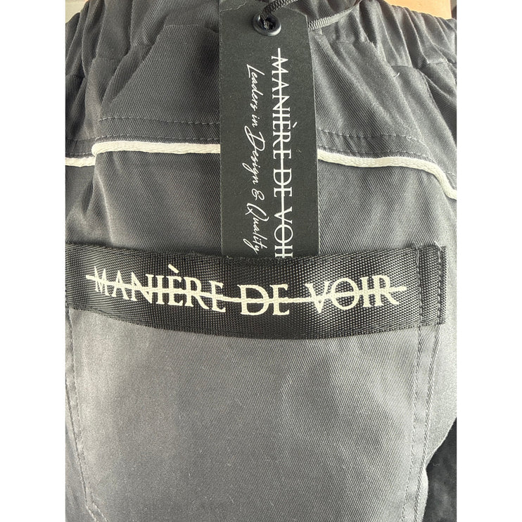 NEW Maniere De Voir Color Block Detachable Loose Straight Cargo Trousers Pants 6