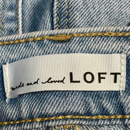 NEW Ann Taylor LOFT Women's Blue Light Wash High Rise Straight Denim Jeans 24