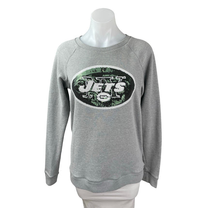 Victoria's Secret Pink x NFL New York Jets Sequin Long Sleeve Sweatshirt Top S