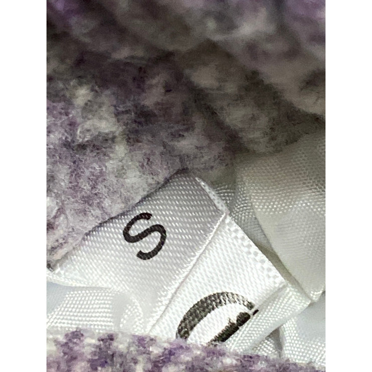 Women's Wool Purple Tartan Plaid Checkered High Waist Midi Flare A-Line Skirt S