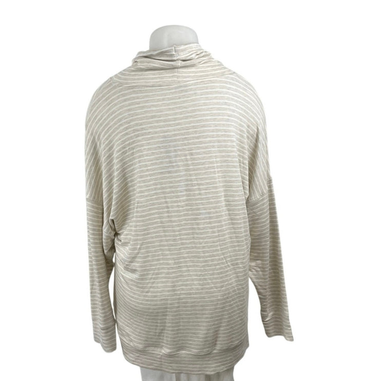 NEW Marks & Spencer Stripe Hooded Long Sleeve Casual Lounge Tee T-Shirt Top 18