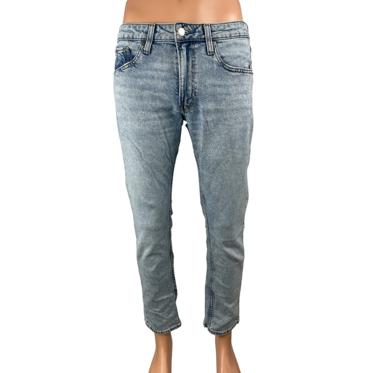 Bonobos Mens Blue Light Wash Mid Rise Tapered Skinny Denim Jeans Pants Size 31