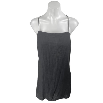 NEW Abercrombie & Fitch Black Sleeveless Cami Camisole Tank Slip Mini Dress S