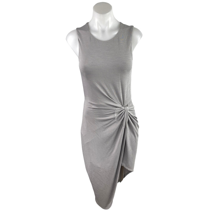 Lovers + Friends Jenna Gray Twist Knot Sleeveless Midi Bodycon Tank Dress Size S