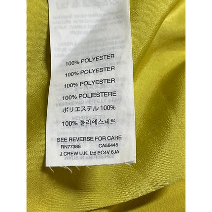 J. Crew Women's Yellow Straight High Rise Elastic Waist Casual Mini Shorts Sz 2