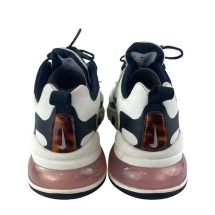 NIKE Air Max 270 React Women's White Black Low Top Athletic Sneakers Shoes 8.5