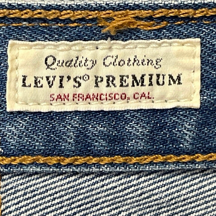 Levi's Women's Blue Distressed High Rise Y2k Cut Off Denim Jean Shorts Size S