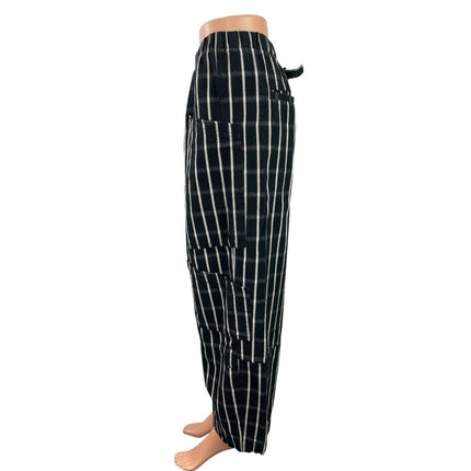 Urban Outfitters BDG Charlie Gingham Baggy Palazzo Wide Leg Trousers Pants Sz L