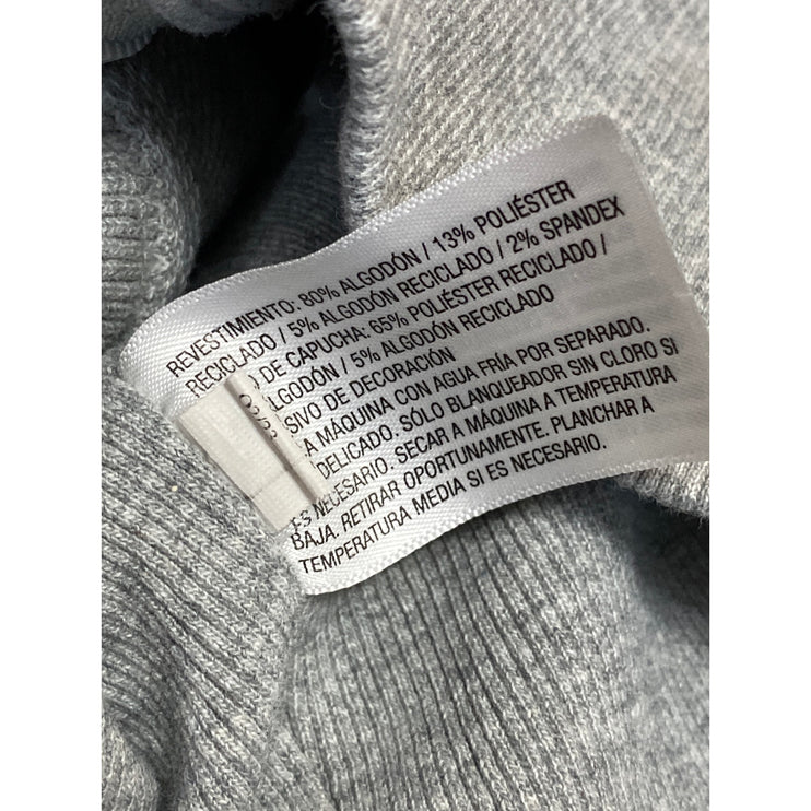 JoyLab Women's Gray Long Sleeve Full Zip Crop Sweater Hoodie Sweatshirt Top Sz M
