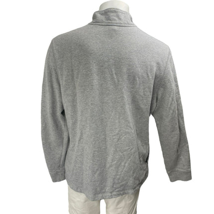 Ted Baker Men's Gray Long Sleeve Fleece Quarter Zip Knit Sweater Top Size 6