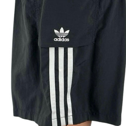 Adidas Women's Black High Rise Cargo Workout Training Gym Athletic Shorts Size S