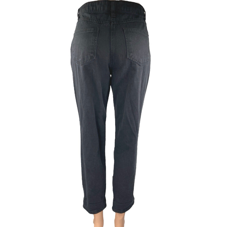 NEW Parisian Black Distressed Skinny High Waist Boyfriend Denim Jeans Pants Sz 8