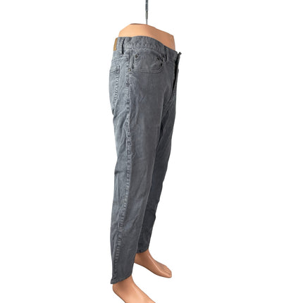 Gap Men's Gray Corduroy Slim Fit Mid Rise Trousers Pants Denim Jeans Size 32x30