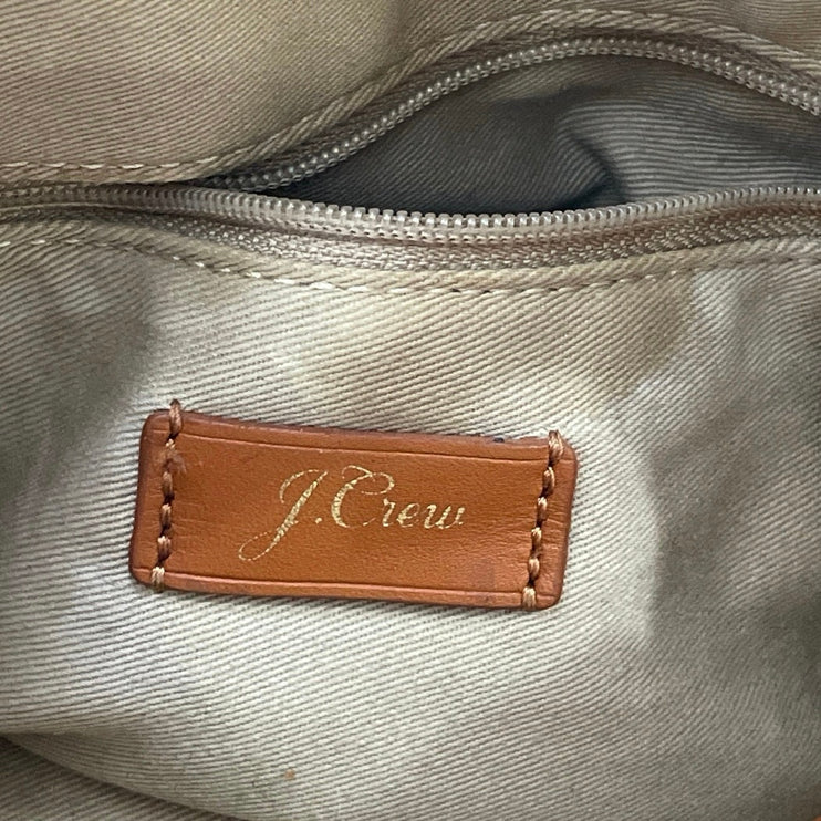 J.Crew Harper Women's Brown Leather Crossbody Purse Mini Stachel Handbag OS