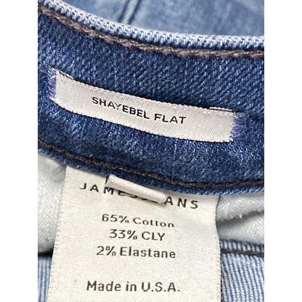 James Jeans Shayebel Flat Women's Blue High Ride Flared Bootcut Denim Jeans 28