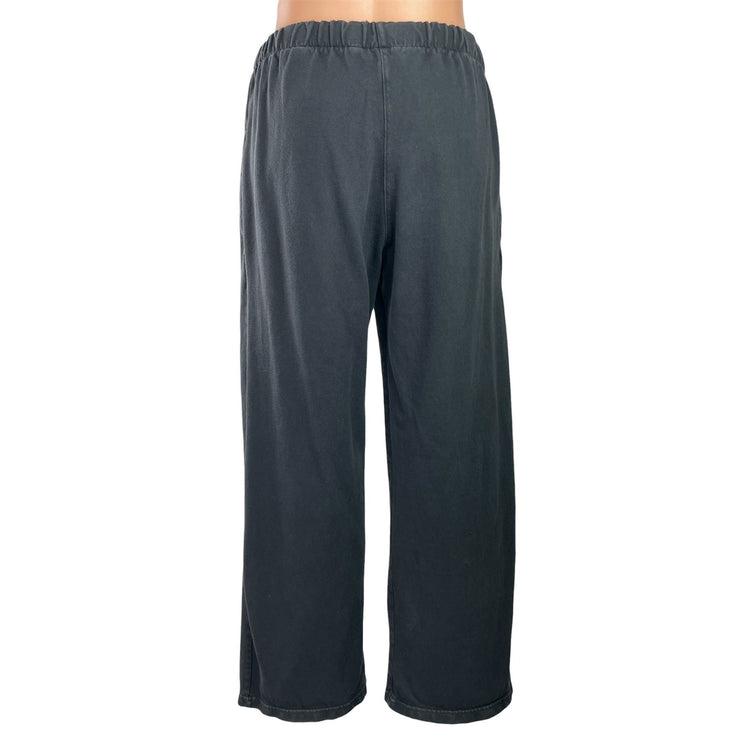 Brandy Melville Womens Black High Waisted Pull On Wide Leg Trousers Pants Size M