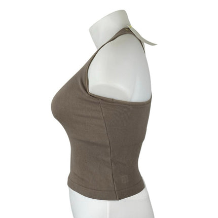 NEW All in Motion Olive Green Sleeveless Racerback Activewear Crop Tank Top XXL