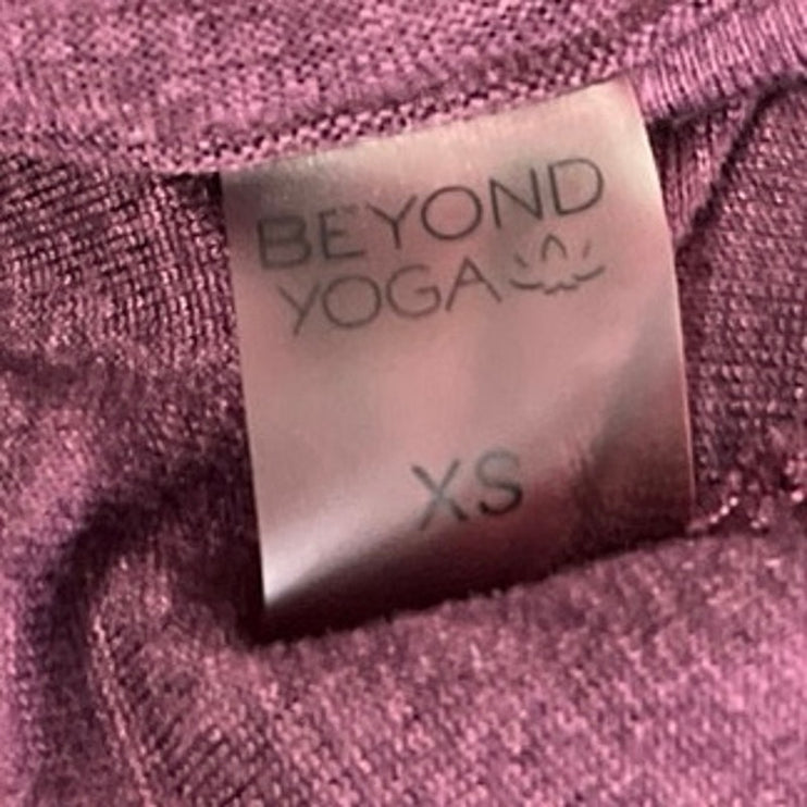 Beyond Yoga Purple Long Sleeve Hoodie Hooded Running Yoga Athletic Top Size XS