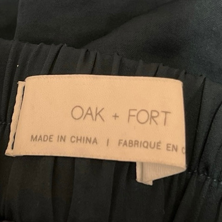 Oak + Fort Blue Elastic Waist Pull On Flowy Casual Mini A-Line Skirt Size XS