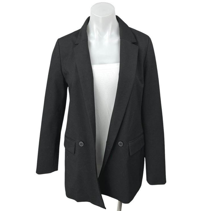 GAP Women's Black Double Breasted Long Sleeve Notch Collar Blazer Coat Jacket 4
