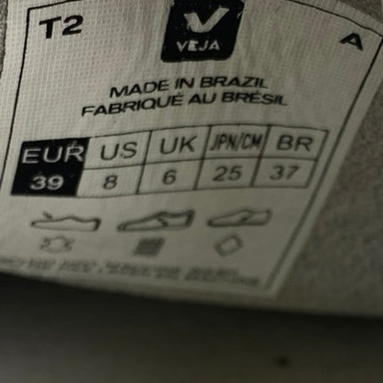 Veja V-10 Women's White Leather Low Top Lace Up Athletic Sneakers Shoes Size 8