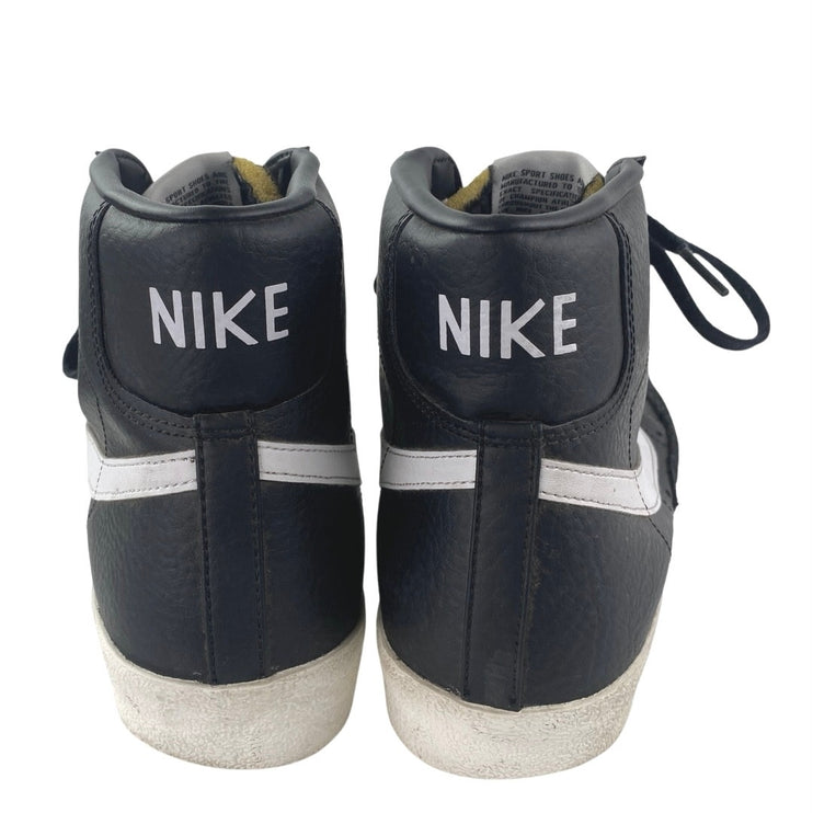 Nike Blazer Mid 77 Vintage Men's Black Sail Leather Lace Up Athletic Sneakers 12