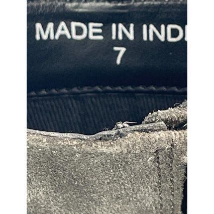 ASOS Gray Leather Suede Pointed Toe Buckle Strap Western Ankle Chelsea Boots 7