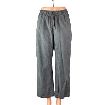 Uniqlo Women's Gray Drawstring Wide Leg High Rise Lounge Trousers Pants Size S