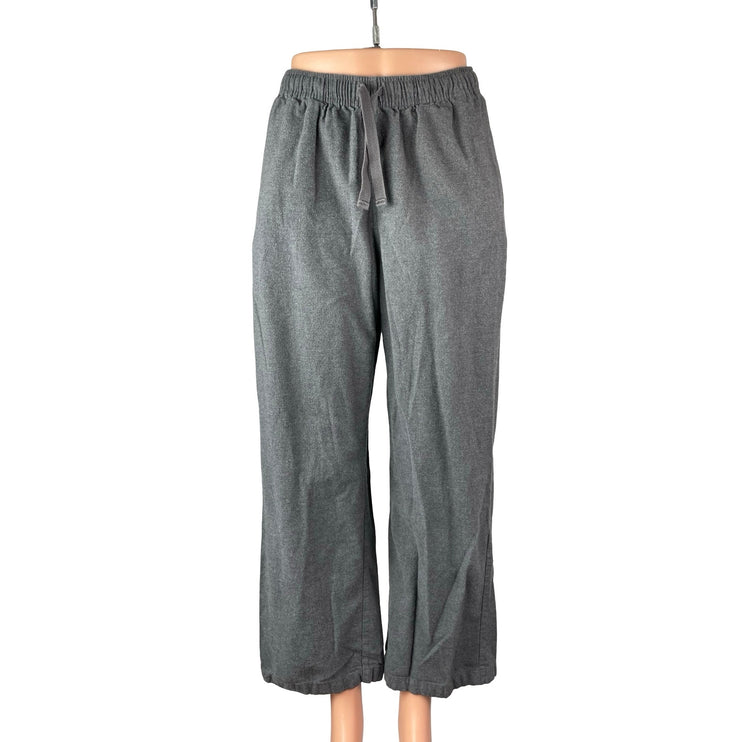 Uniqlo Women's Gray Drawstring Wide Leg High Rise Lounge Trousers Pants Size S