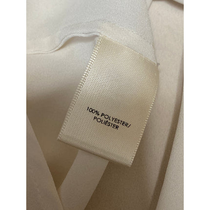 Ann Taylor Women's White Black Long Sleeve Button Down Blouse Shirt Top Size XL