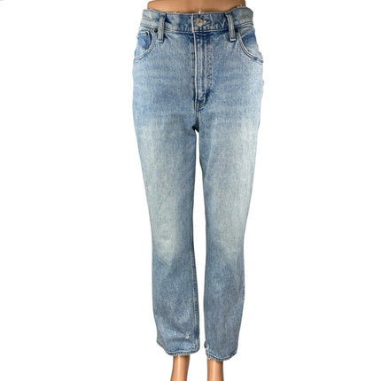 Abercrombie & Fitch The 90s Straight Ultra High Rise Blue Denim Jeans Size 27