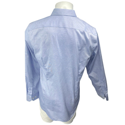 Banana Republic Men's Blue Non-Iron Slim Fit Long Sleeve Button Down Shirt Top L