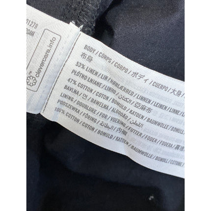 Abercrombie & Fitch Black Linen Sleeveless Scoop Neck Mini Fit & Flare Dress S