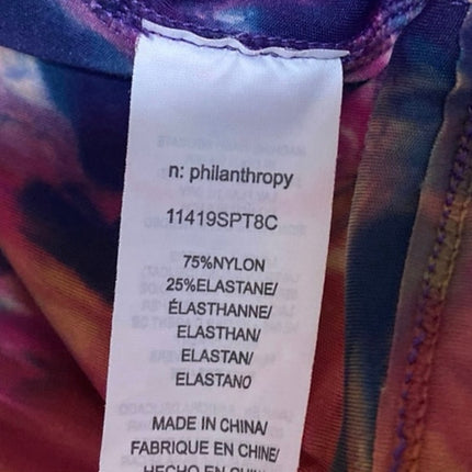 n:Philanthropy Multicolor Tie Dye Sleeveless Crop Top Leggings Pants Set Size S