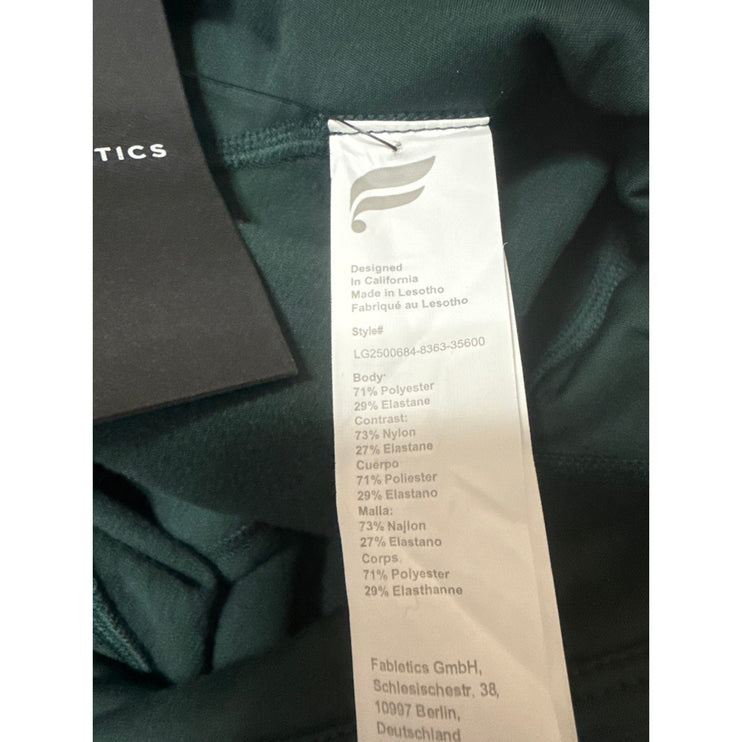 NEW Fabletics Cold Weather Green sLIM Yoga Gym Workout Athletic Activewear Set S