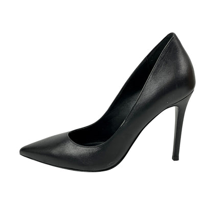 Michael Kors Alina Flex Women's Black Leather Pointed Toe Stiletto Heels Shoes 8