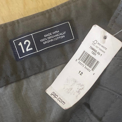 NEW GAP Gray Pleated High Rise Baggy Barrel Palazzo Wide Leg Trousers Pants 12