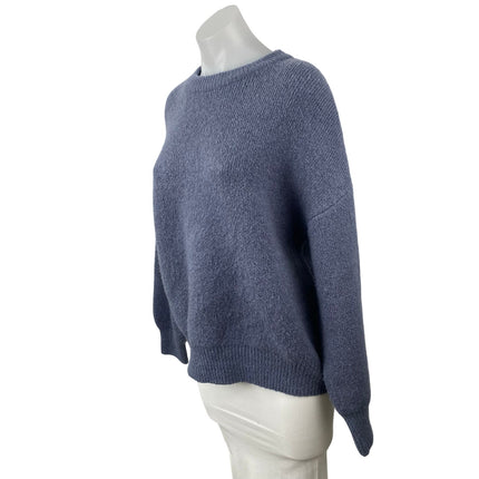 Oak + Fort Chunky Women's Blue Crew Neck Long Sleeve Sweatshirt Sweater Top XS