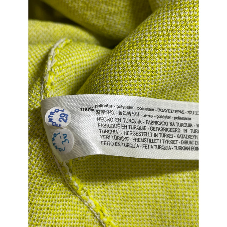 Zara Women's Green Floral Short Puff Sleeve Square Neck Mini A Line Dress Size M