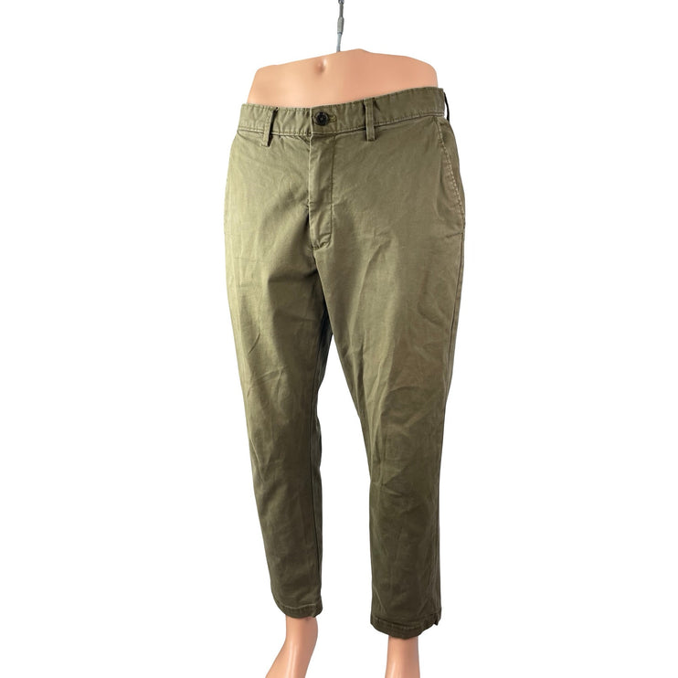 Banana Republic Mens Green Athletic Fit Tapered Trousers Denim Jeans Pants 32x30