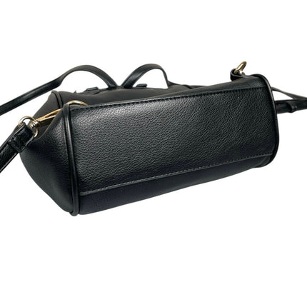 Urban Expressions Black Pebble Faux Leather Vegan Kelly-style Backpack One Size