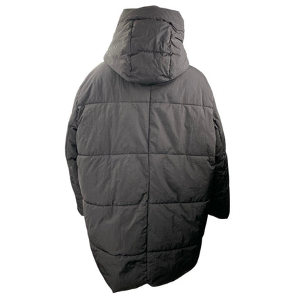 Zara Women's Black Full Zip Long Sleeve Hooded Winter Puffer Coat Jacket Size XS