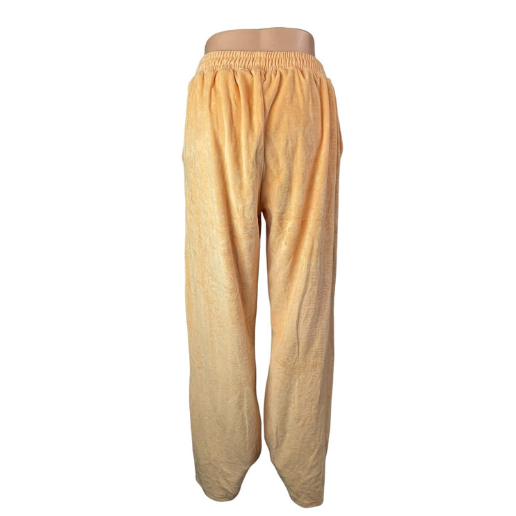 NEW Sean John x Missguided Womens Coral Velvet Velour Track Sweat Pants Size 8