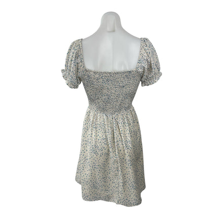 Princess Polly Ruth Floral Ruched Sweetheart Short Sleeve Mini A-Line Dress 10