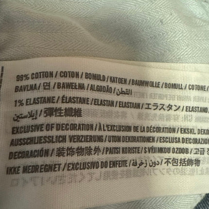 Abercrombie & Fitch Blue Medium Wash Distressed Mid Rise Cutoff Denim Shorts 4