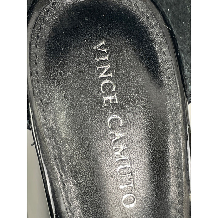 Vince Camuto Women's Black Patent Pointed Toe Block Heels d'Orsay Pumps Sz 7.5