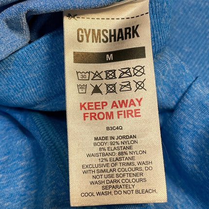 Gymshark Vital Seamless Women's Blue Sports Bra Short & Legging Pant Sets Sz M