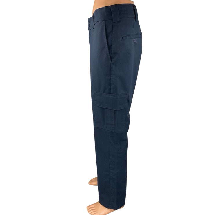 Dickies Men's Blue Mid Rise Slim Straight Chino Khaki Trousers Pants Size 35