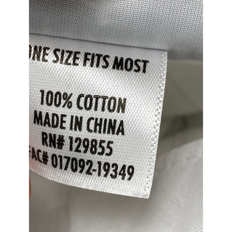 Disney Women's White Embroidered Walt Mickey Mouse Castle Dad Cap Hat One Size